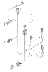 L4FD971693A-Harness, for door trim
