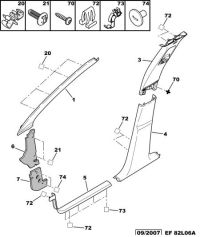 833573-Garnish assy-window pillar