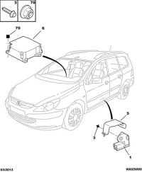 8216GH-Sensor, side air bag acceleration