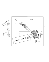 68237777AA-INTERMEDIATE SHAFT INCLUDES BEARINGS & SNAP RINGS