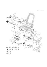 84166189-Buckle, front seat belt inst. (incl. 7)