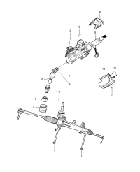 13328346-Column, steering upper