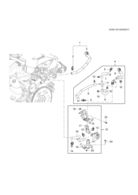23296499-Hose, heater inlet (incl. 2,3)