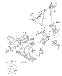 6Q0407256AC-Wheel bearing housing with brake bracket