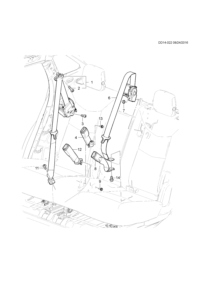 84240427-Retractor, rear seat belt (incl. 2)