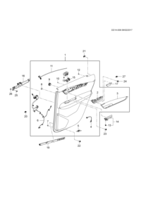 84089808-Garnish assy-rr dr (incl. 2-12,15, 18,20)