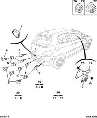 7422F9-Bracket, detection sensor