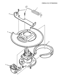 19209133-Kit, parking brake actuator repair (for use with 88967272 brake kit) (incl. 7)
