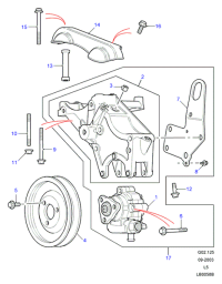 QVB500080-Pump assembly power assisted steering