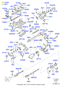3W1Z3B676AB-Link & U connector-steering shaft