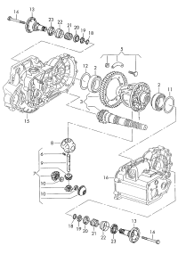 02K409121J-Case kit, differential