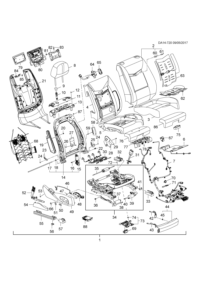 23157633-Switch, front seat adjuster