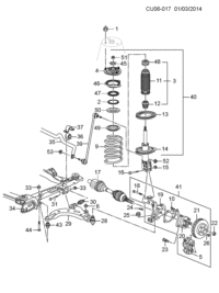 5488668-Bumper, fr. suspension strut