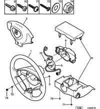 4112R9-Coversteering wheel w/air bag