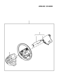 23896012-Cap, steering wheel side