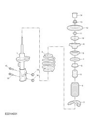 10276131-Damper, front suspension