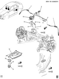 20823866-Arm, parking cable balancer (AC-DELCO #20823866)