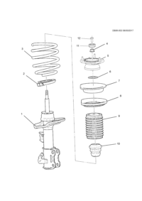 84446372-Strut (l), front drive
