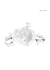 24280480-Lever, manual shift stop (w/shift switch) (incl. 710)