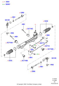 AL3Z3504BRM-Gear assy-steering