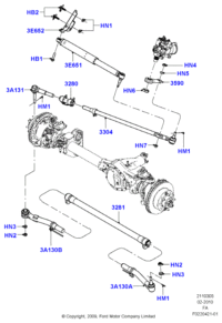 BC3Z3590A-Arm-gear box