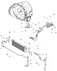 3W0317828K-Bracket, oil cooler