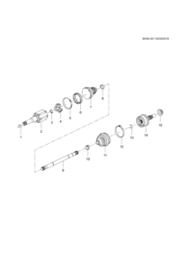 26401934-Shaft (incl. 1-8,10-14) (r), front drive