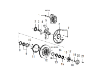 3001114K85-Plate, thrust-steering knuckle