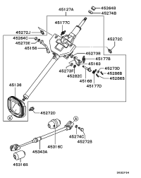 MB673081-COLUMN ASSY,STEERING