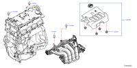 140416CT0A-ORNAMENT ASSY-ENGINE COVER