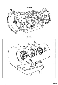 3500060C30-Transmission assy, automatic w/transfer