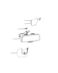 68289786AB-REAR VIEW MIRROR INSIDE REAR