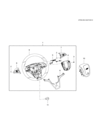 39162461-Steering wheel air bag