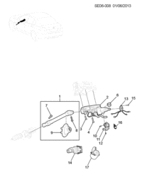 92203237-Kit, steering column repair (inc.3 -6)