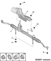 400164-Steering gear-new