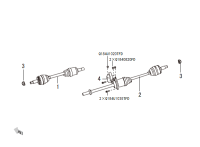 2303300XKZ13A-Shaft assy-front, lh