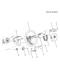 15908070-Heat control module-steering wheel (AC-DELCO #15908070)