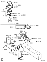 8015A044XA-COVERGEARSHIFT LEVER