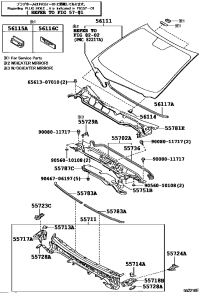 557010T010-Panel, cowl top outer
