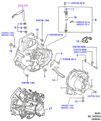 MB54017111A-Case assy-transmission