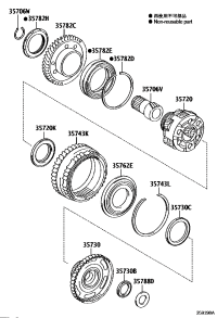 9037462007-BEARING, THRUST NEEDLE ROLLER(FOR PLANETARY GEAR REAR)