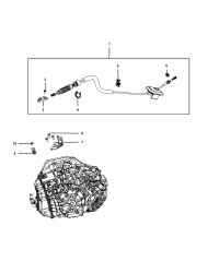 68166792AA-Cable, adjuster shift