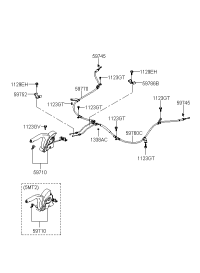 597103K100XU-LEVER ASSY-PARKING BRAKE