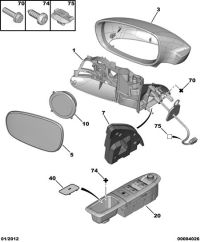815246-Mirror assy-outer