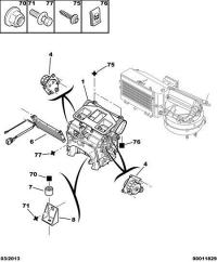 6450HE-Bracket, heater unit
