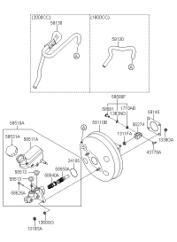 585101X500-BMC/ 58510-1R000-NAP HYUNDAI ACCENT