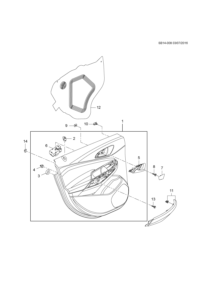 26200547-Garnish assy-rr dr (incl 2-6)