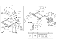 816002M0109P-PANORAMA ROOF ASSY