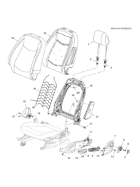 26227643-Cover, front seat back