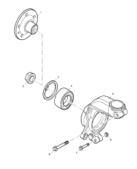 RUB101930-Knuckle assy, fr susp